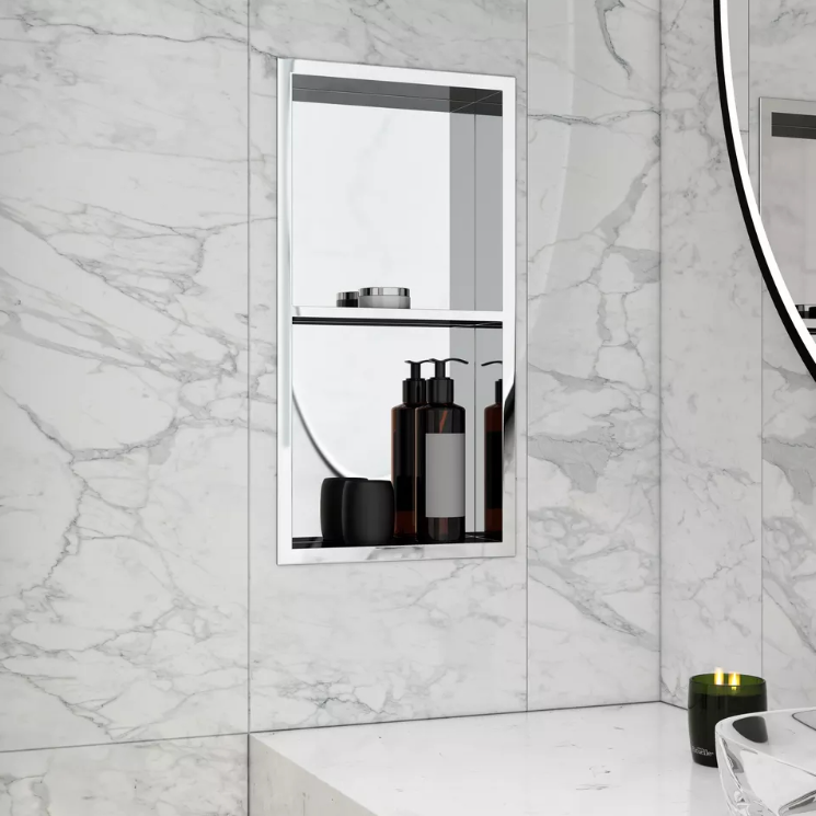 Niche de douche 12x24 en acier inoxydable