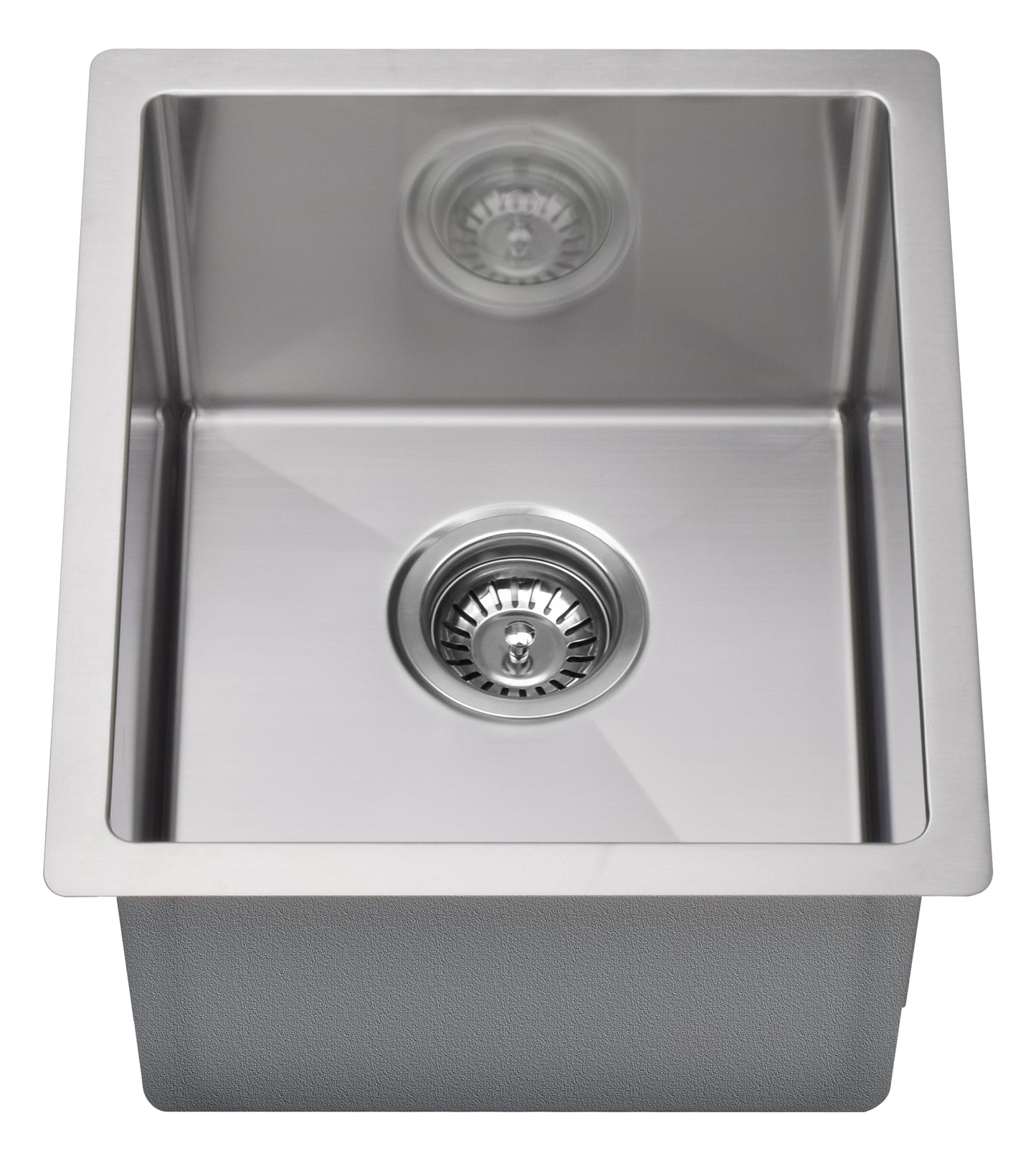 Évier de cuisine simple en acier inoxydable de 16 po