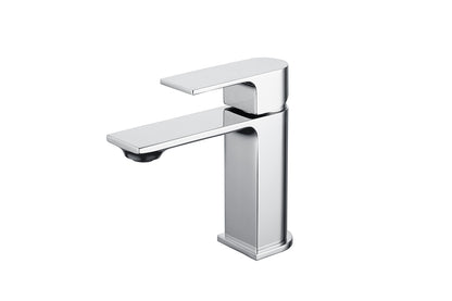 Robinet de salle de bains avec tirette simple Or/chrome
