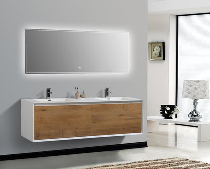 Flores 75" - Matte Blanc + F.Chêne