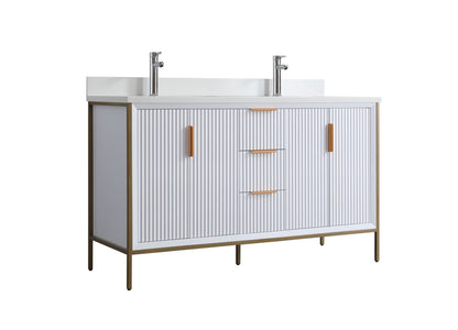 evos brand eva vanité double blanc vue coté