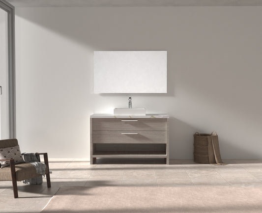 Evos Boutiques 48 in marble vanity front view