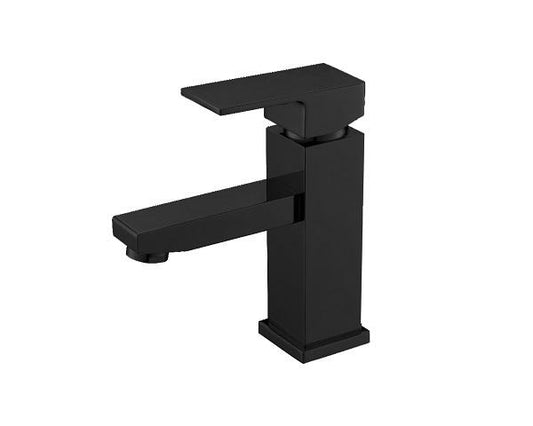 Evos Boutiques matte black faucet side