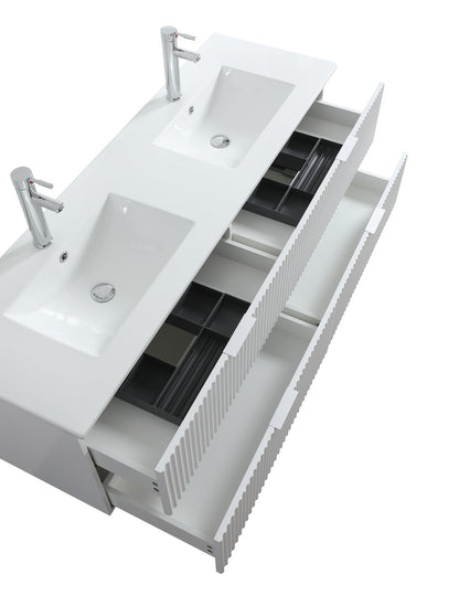 Evos_Brand_Segreto Vanité double top view & opened drawers.