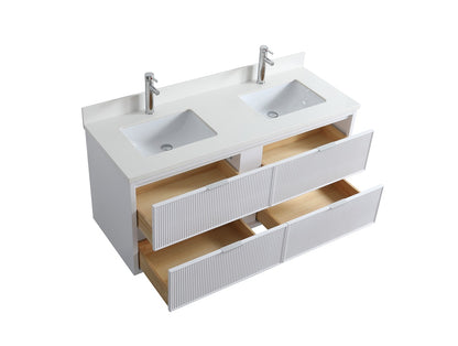 Evos_Brand_Segreto Vanité double top view & opened drawers