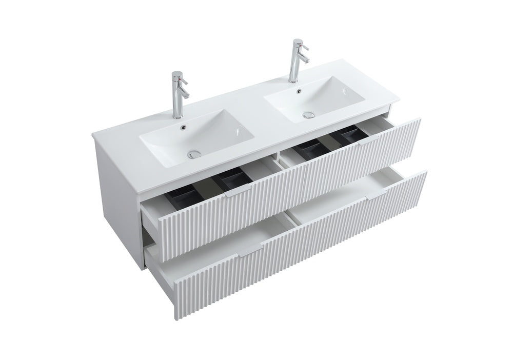 Evos_Brand_Segreto Vanité double top view with opened drawers