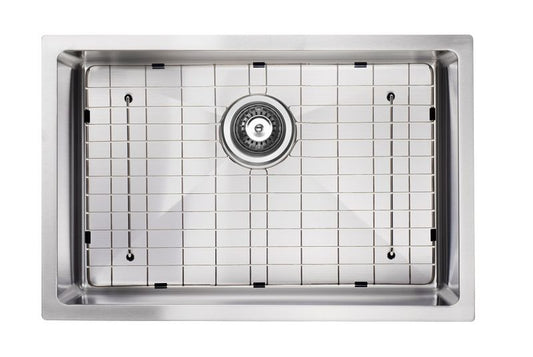 Grand évier de cuisine simple en acier inoxydable de 25 po