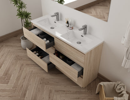 Mitag 60" Chêne Pâle/Noyer