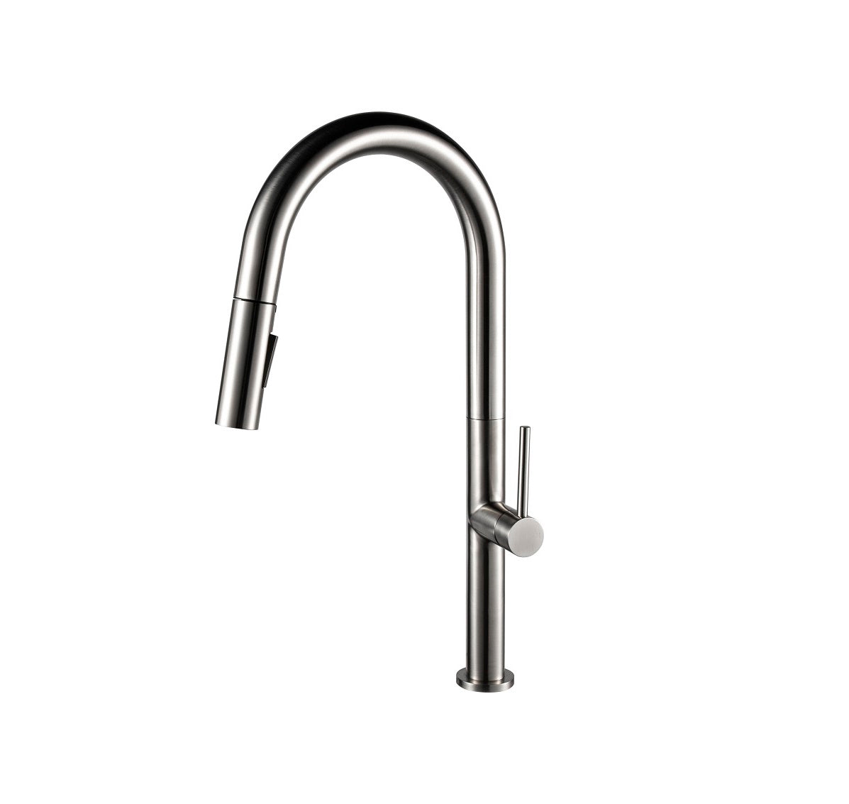 Robinet de cuisine nickel avec tirette