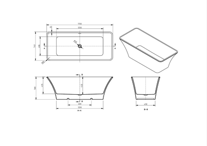 Baignoire Sam 60 po